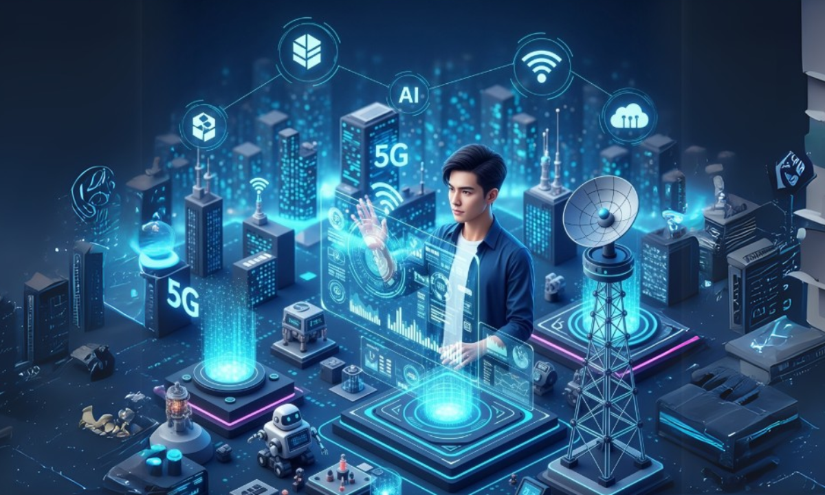Illustration showing the latest technology alerts and trends in 2025